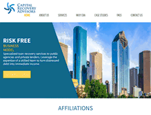 Tablet Screenshot of capitalrecoveryadvisors.com
